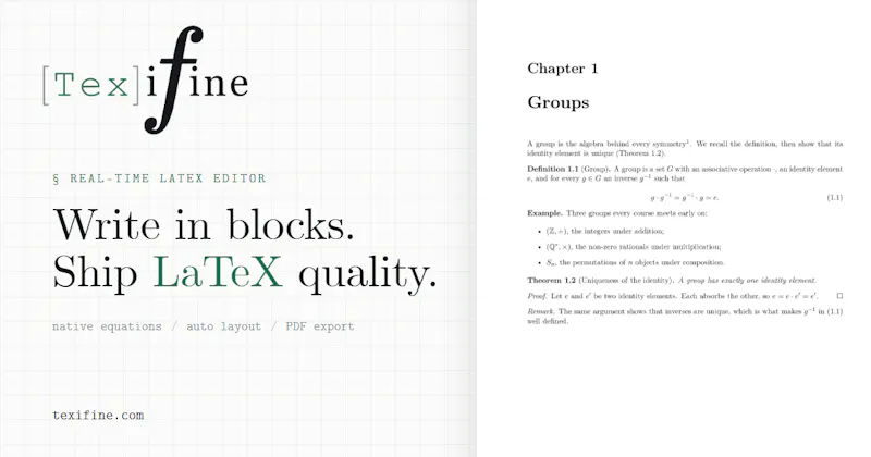 Texifine screenshot 2