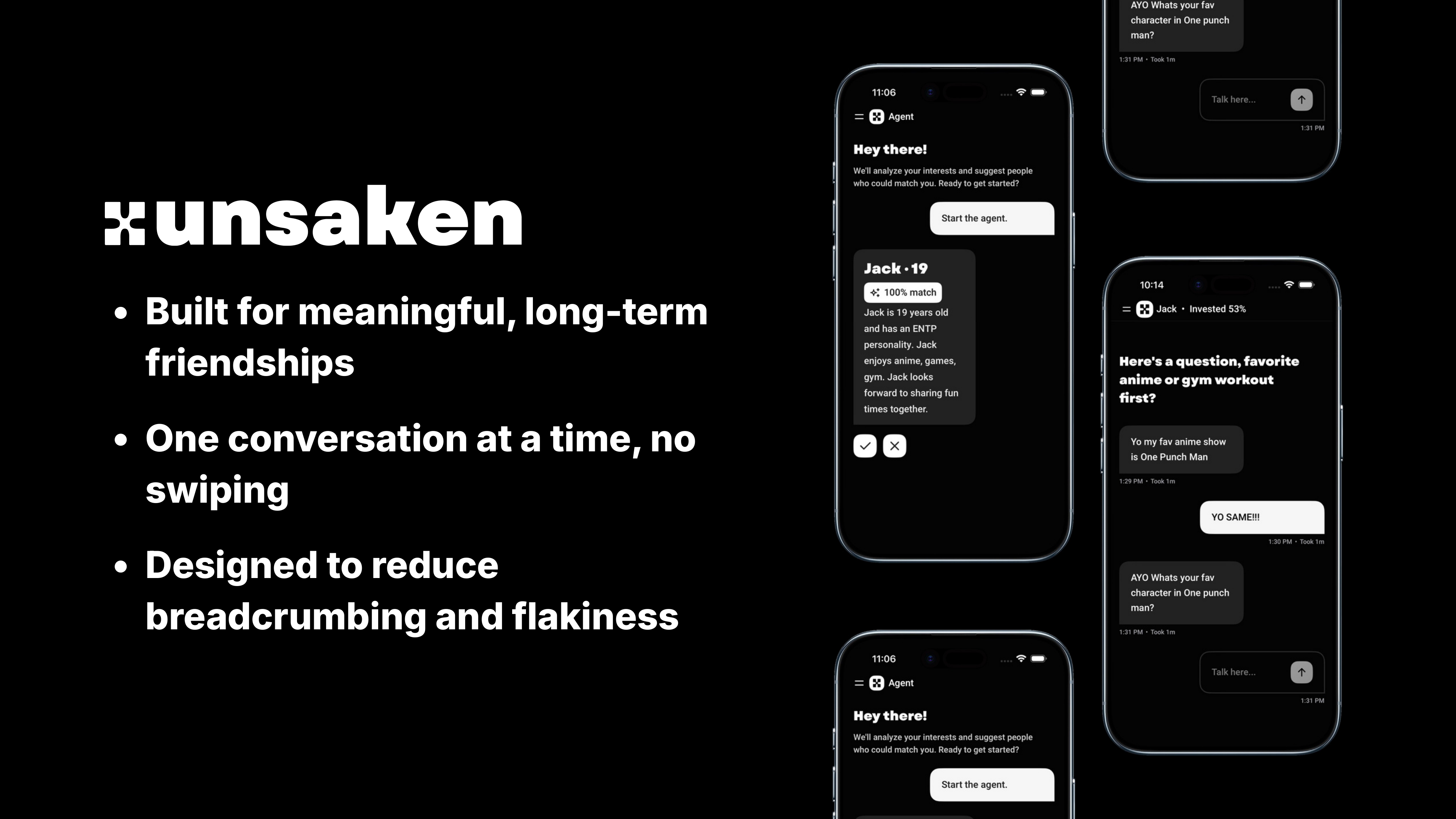 unsaken - Main product screenshot demonstrating key features and user interface