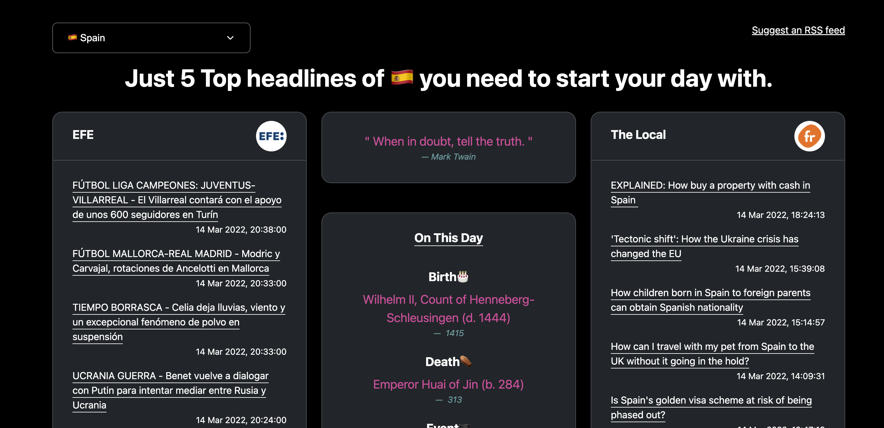 Just Five News · Daily News gallery image