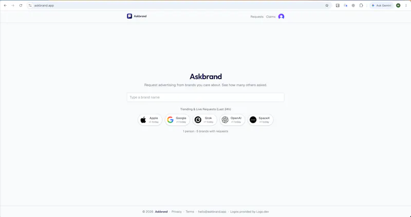 Askbrand screenshot 2