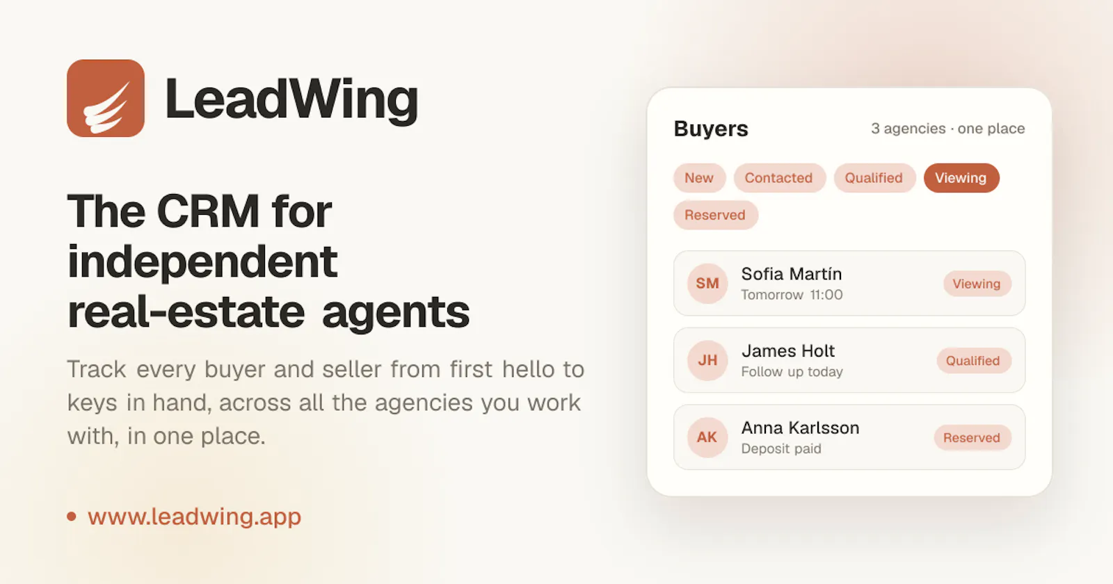 LeadWing screenshot 1