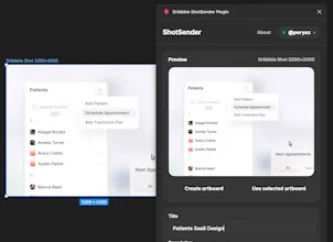 Dribbble ShotSender Plugin gallery image