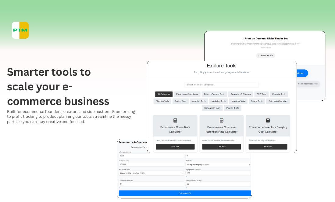 E-commerce Toolsuite - Big Update - Screenshot 2 showing product features and functionality