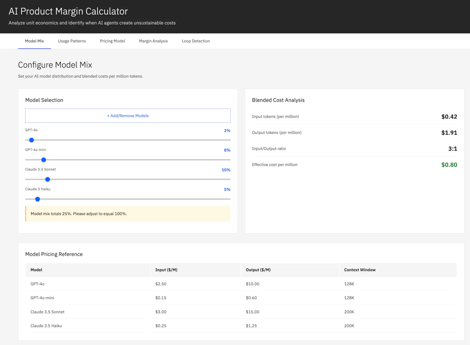 AI Product Margin Calculator screenshot 2