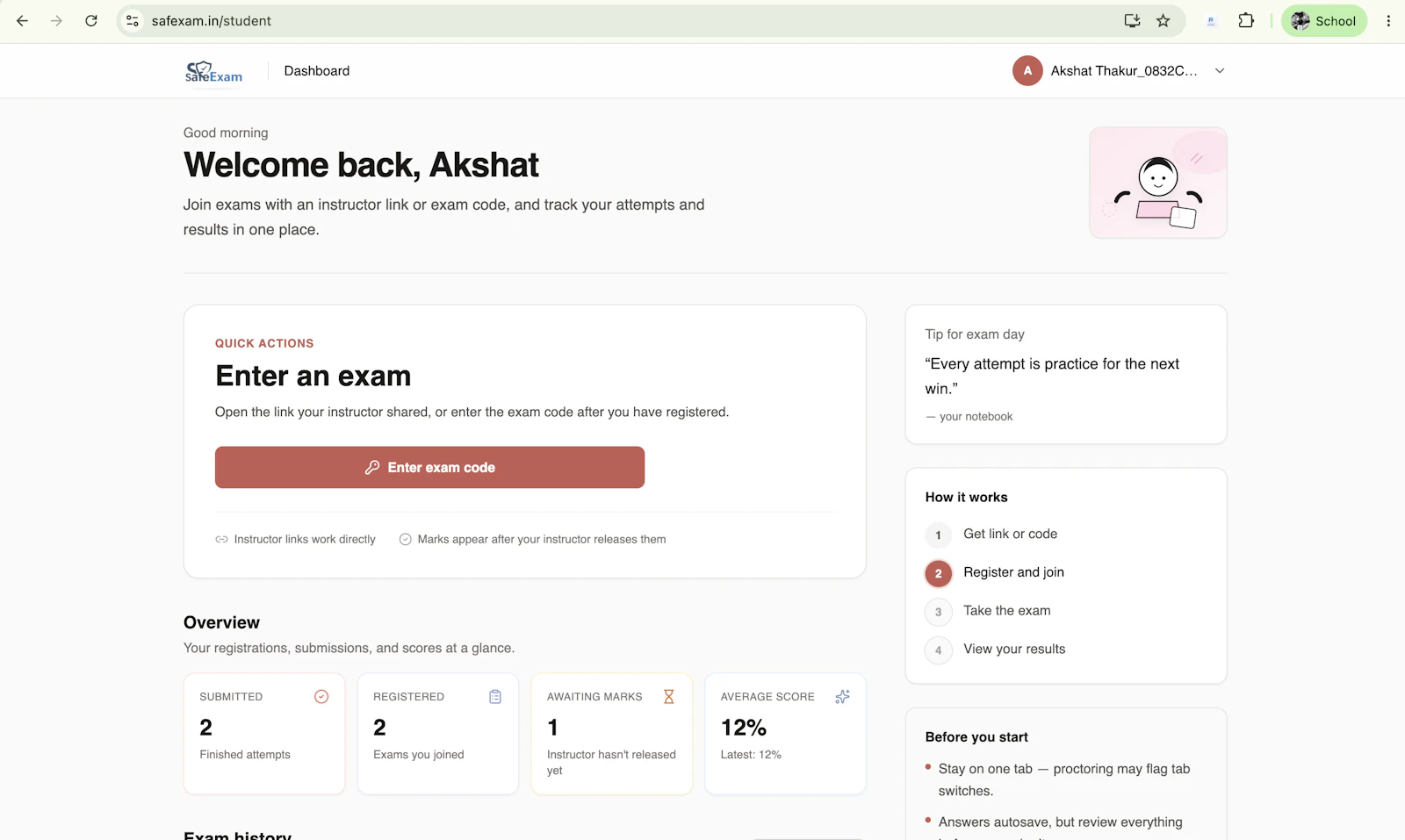 SafeExam screenshot 6