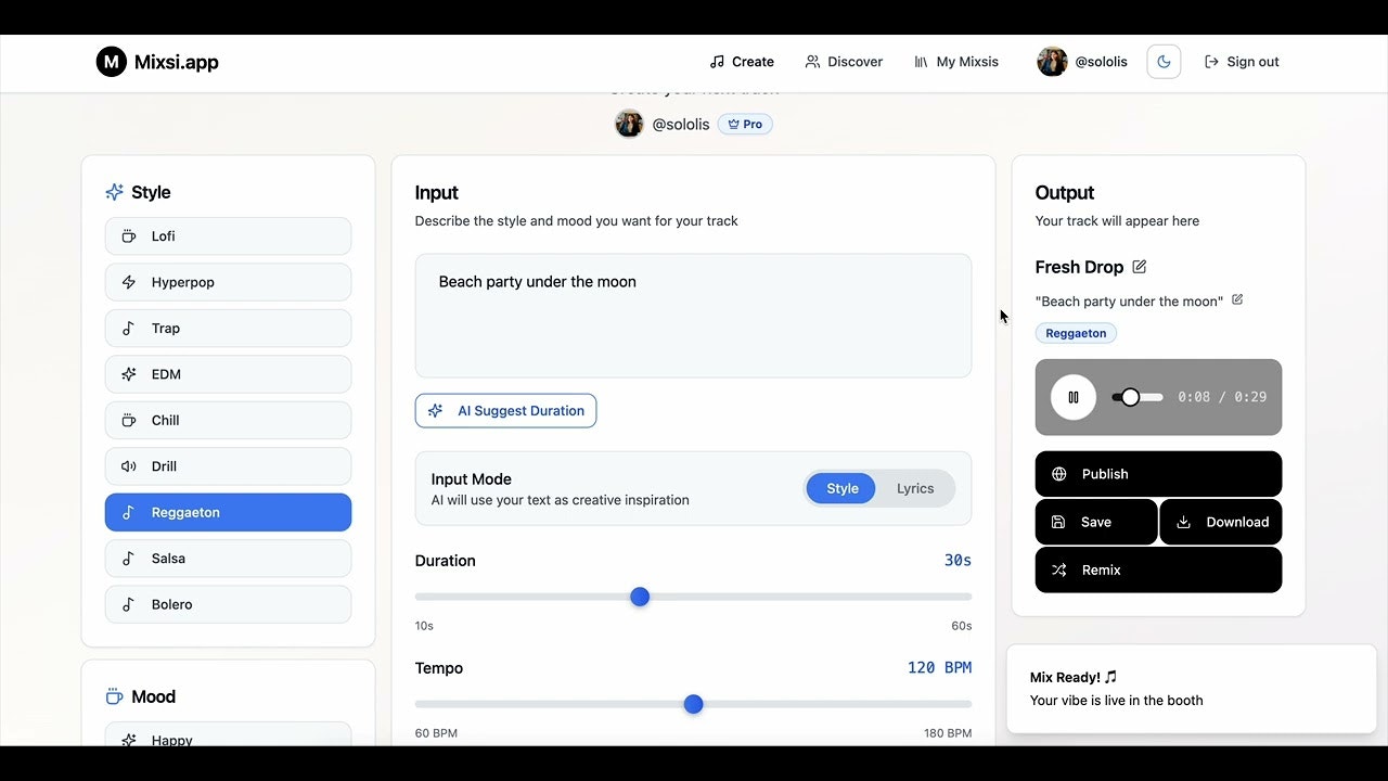 Mixsi.app gallery image