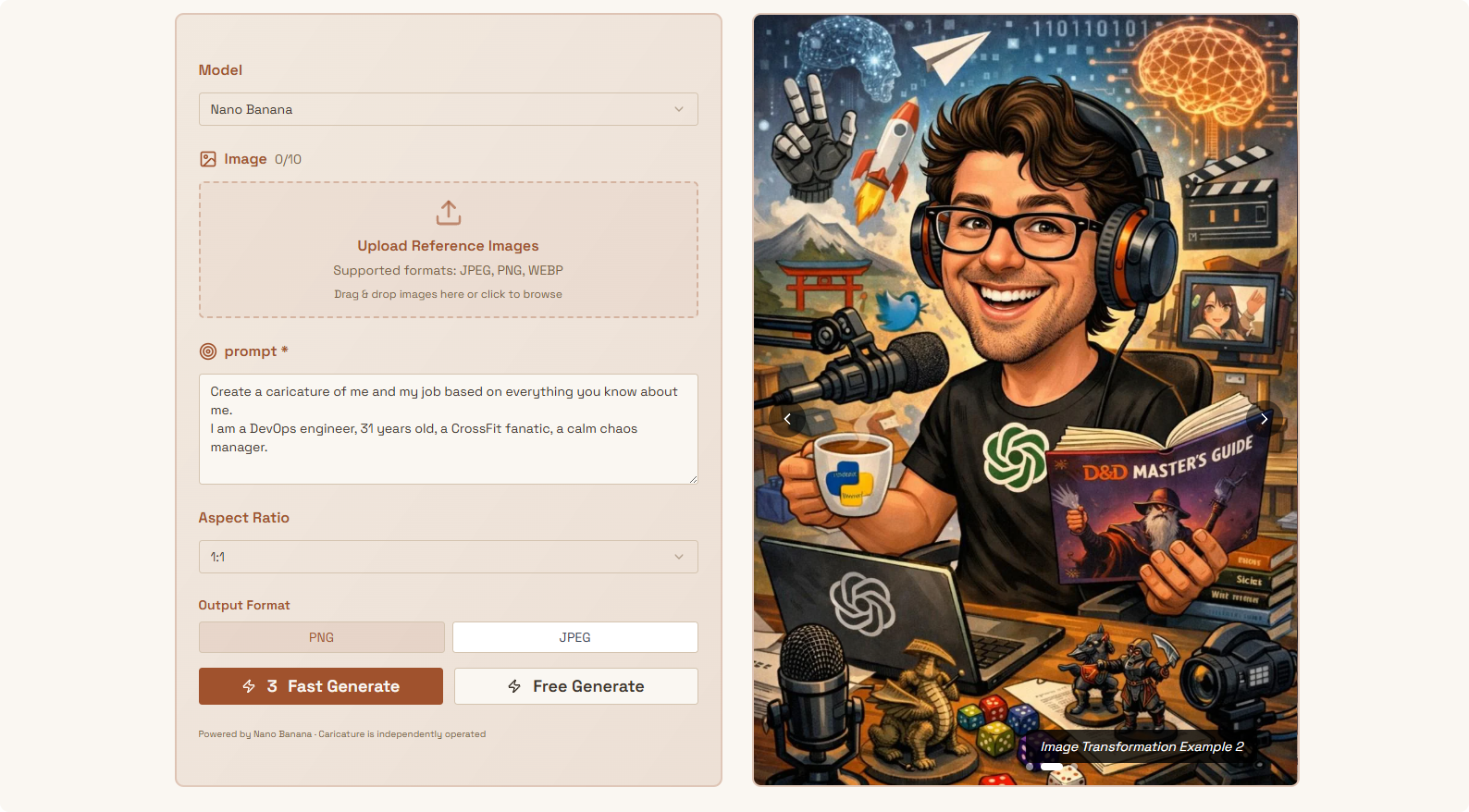 Caricature AI Studio   gallery image