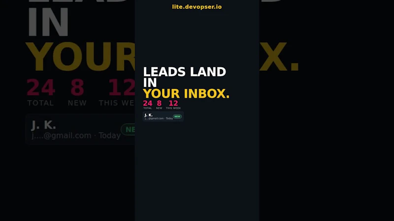 DevOpser Lite screenshot 1 (video preview)