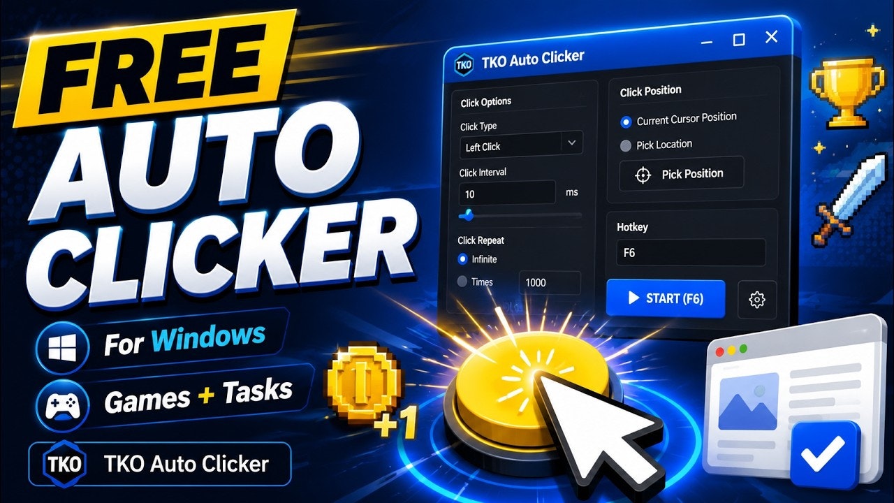 TKO Auto Clicker - Automate Mouse Clicks gallery image