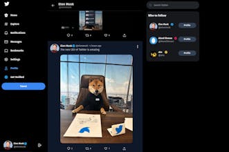 Twitter clone gallery image