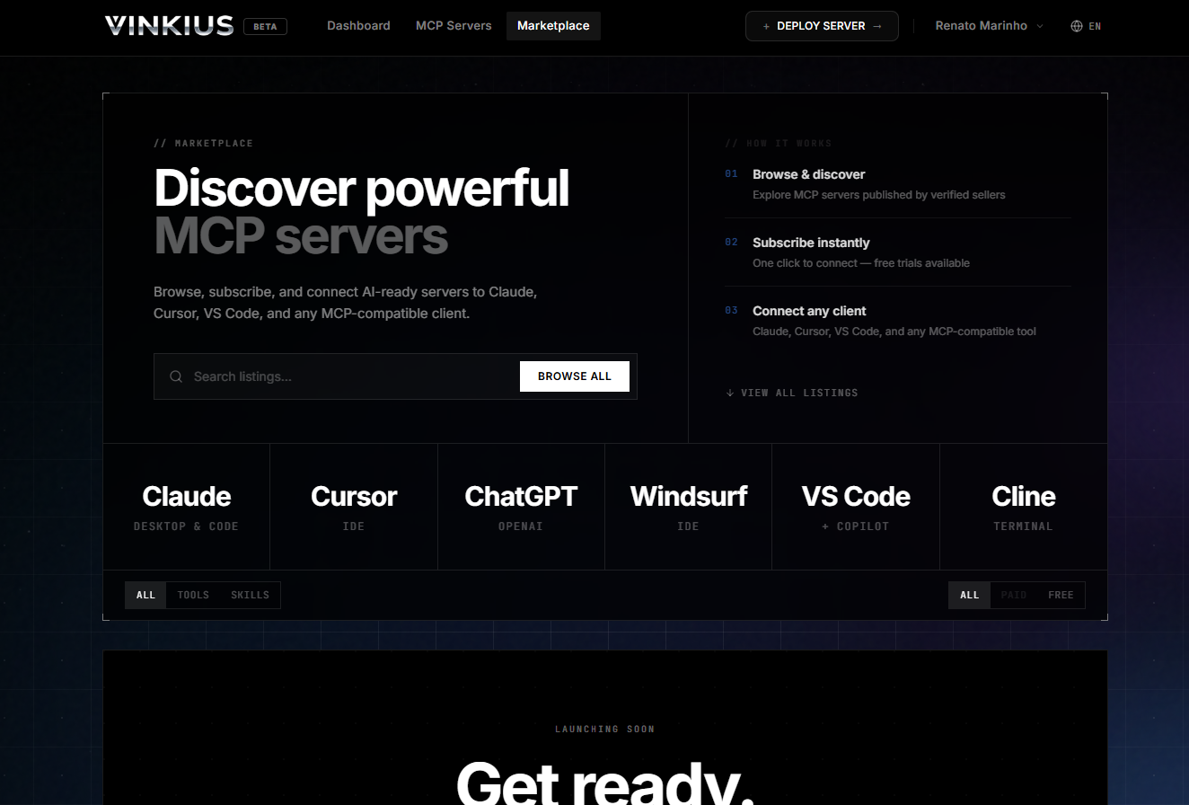 Vinkius - Screenshot 4 showing product features and functionality