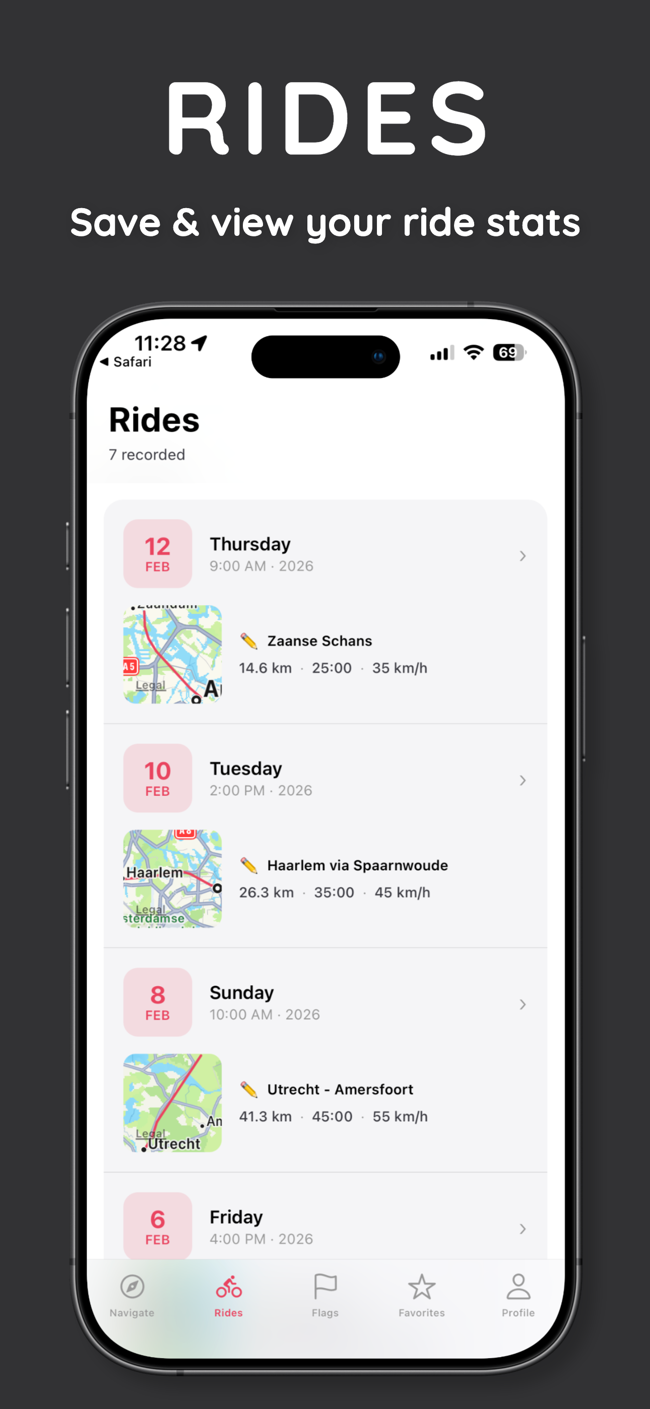 Heading Compass for Motorcycles - Screenshot 2 showing product features and functionality