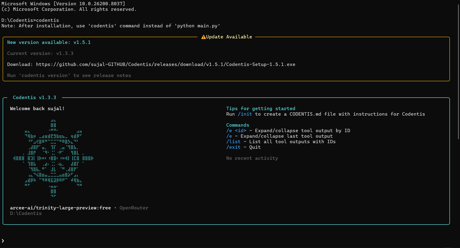 Codentis screenshot 1