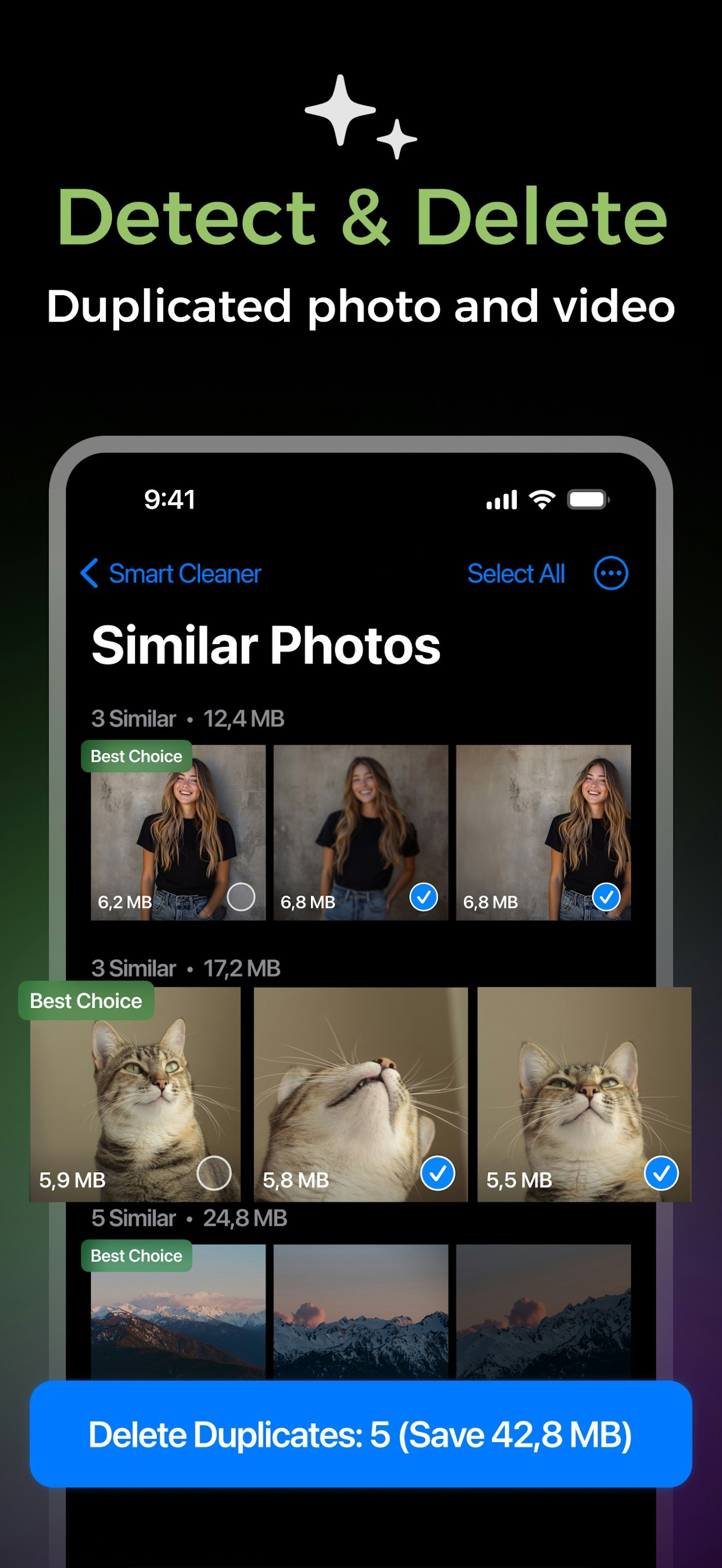 Cleanmeup - AI temizleyici, ücretsiz depolama medya 4
