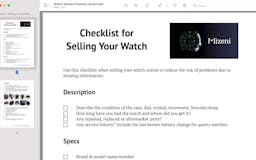 Wristwatch Sale Checklist media 1