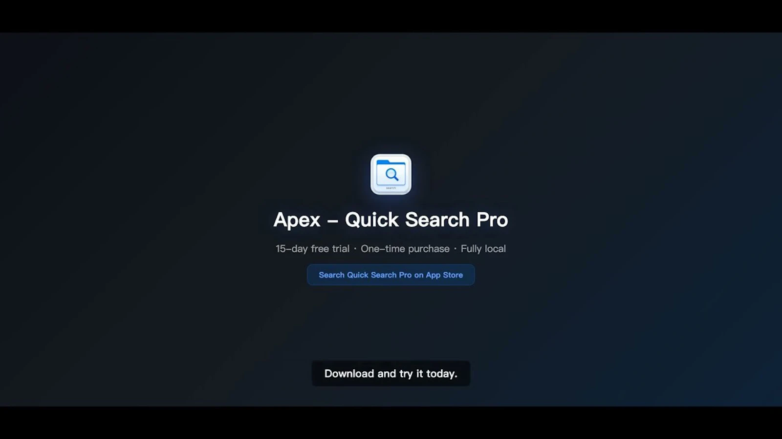 Apex-Quick Search Pro screenshot 1 (video preview)