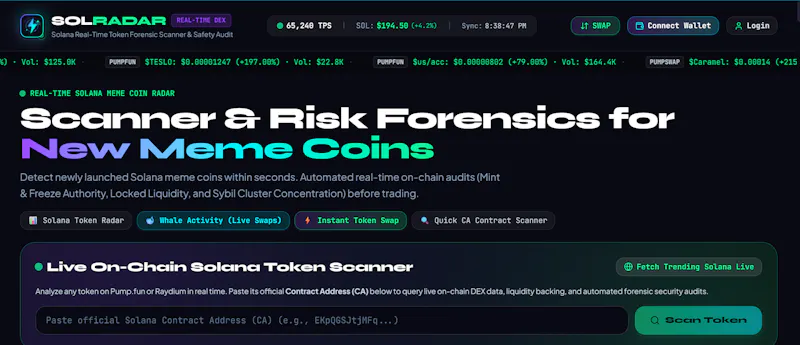 SOLRADAR screenshot 1