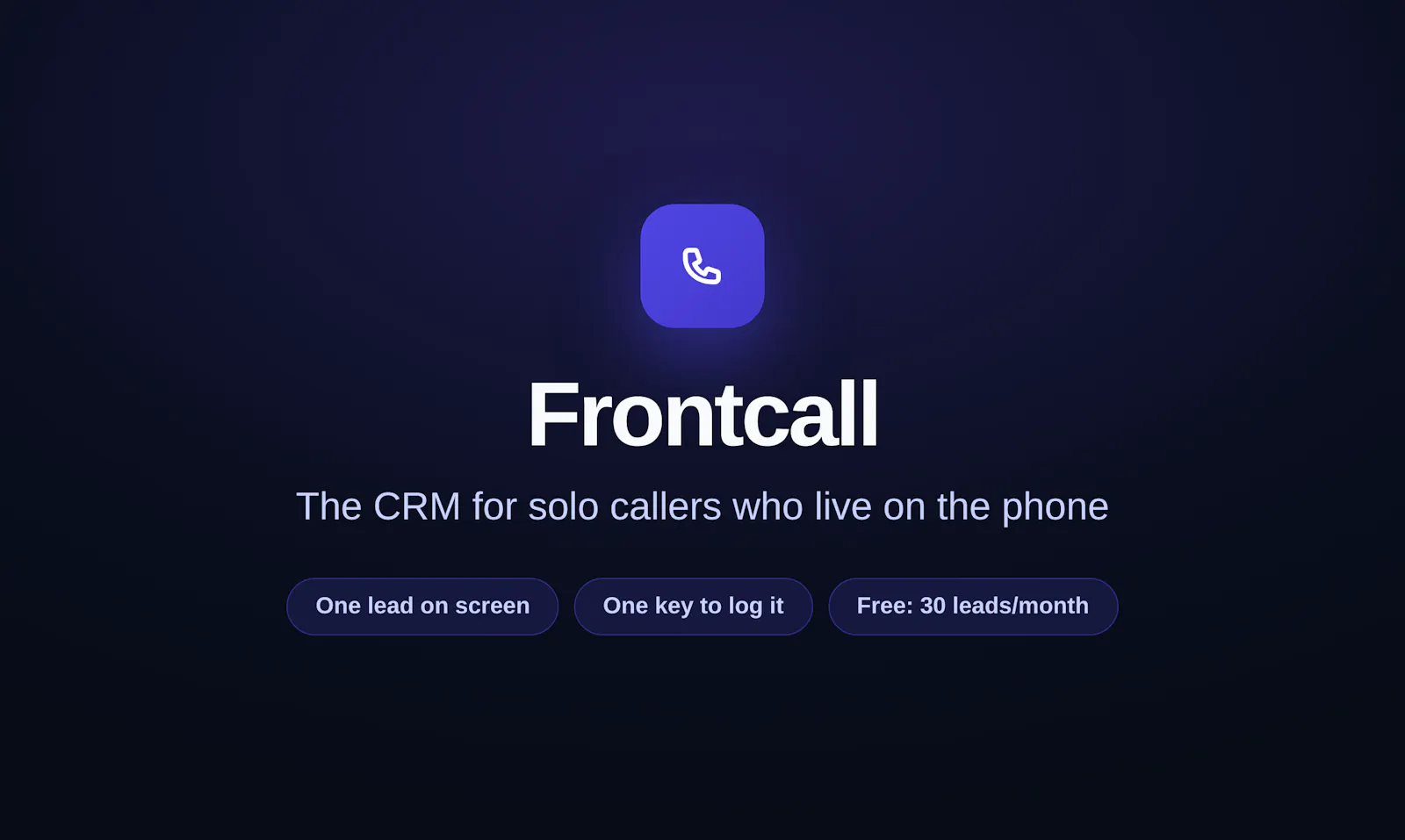 Frontcall screenshot 1