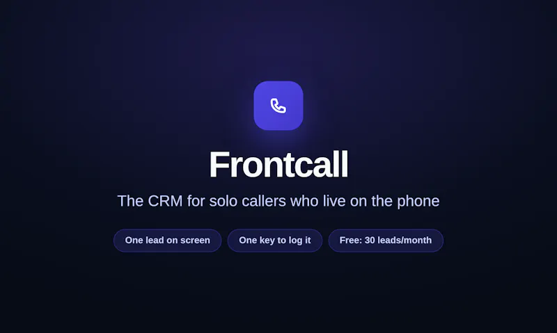 Frontcall screenshot 1
