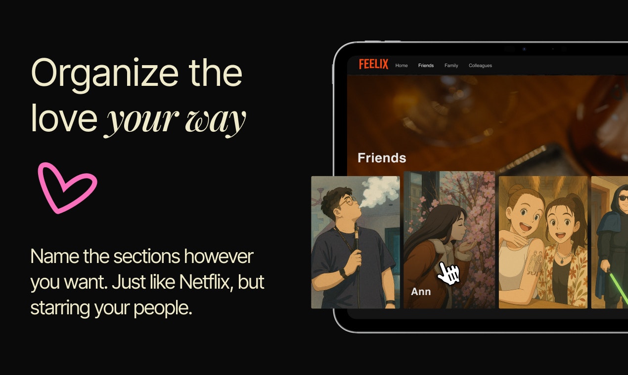 Feels - Kişisel video selamları ile Netflix tarzı bir site oluşturun medya 2