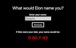Elon Musk name generator media 2