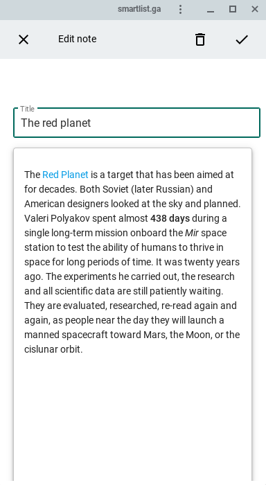 Smartlist gallery image