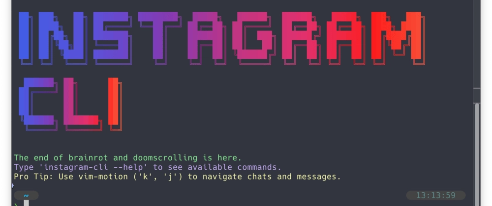 Instagram CLI - Main product screenshot demonstrating key features and user interface