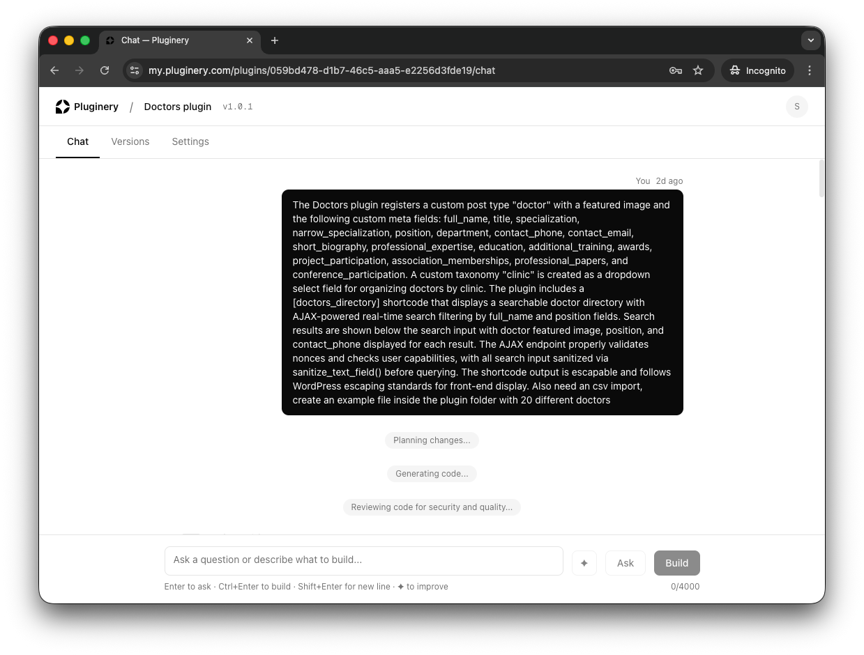 Pluginery - Main product screenshot demonstrating key features and user interface