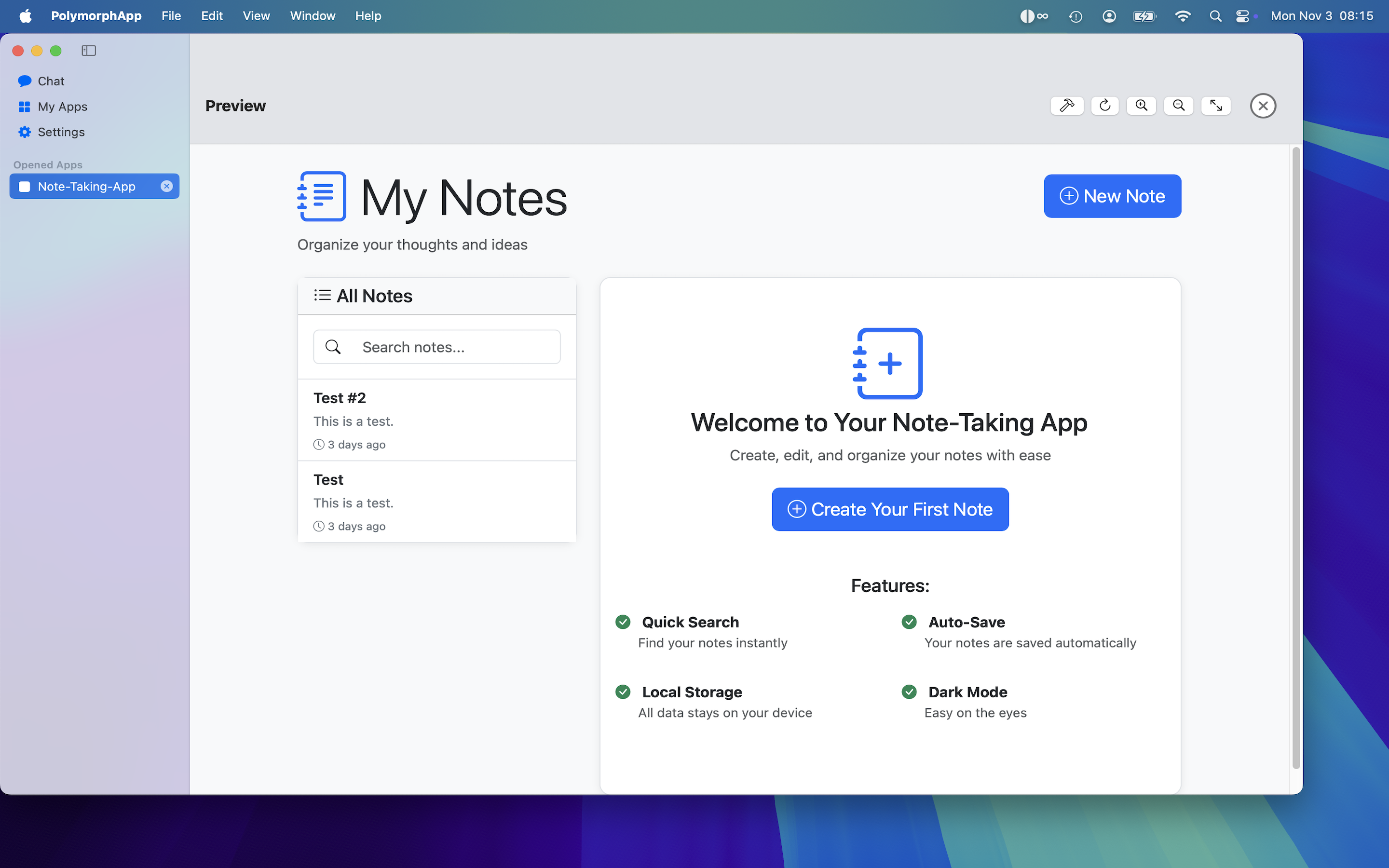 PolymorphApp gallery image