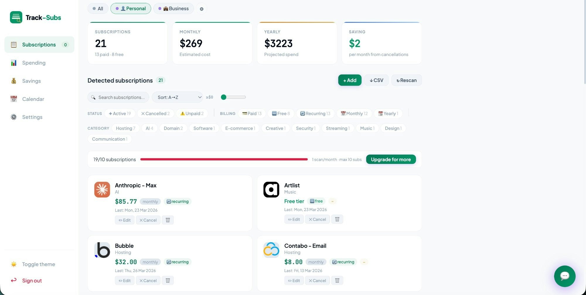 Track-Subs gallery image