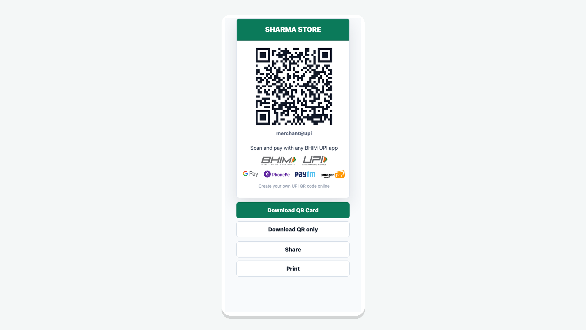UPI QR Codes gallery image