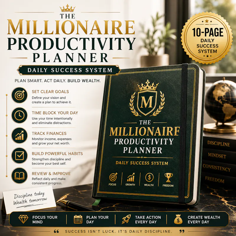 The Millionaire Productivity Planner  screenshot 3