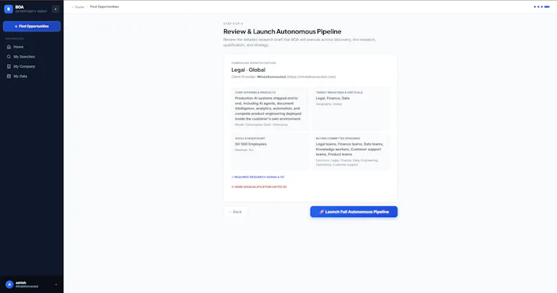 Business Opportunity Agent screenshot 4