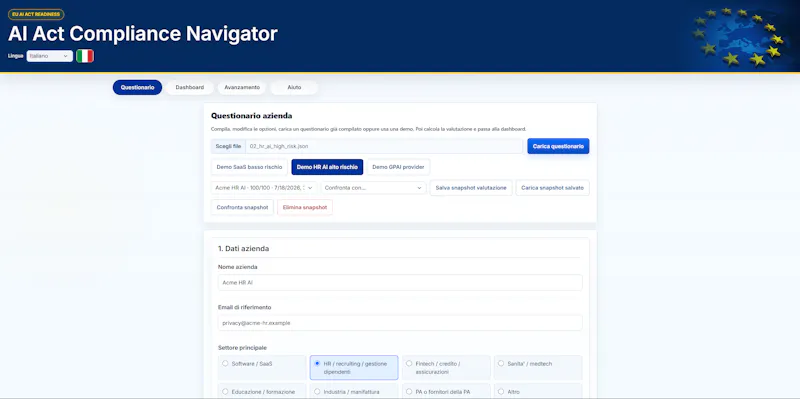AI Act Compliance Navigator screenshot 6