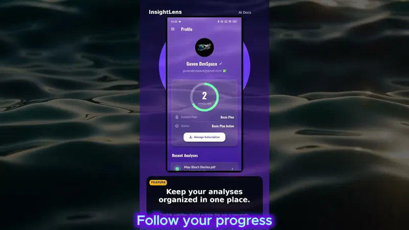 InsightLens: AI Doc Analysis screenshot 1 (video preview)