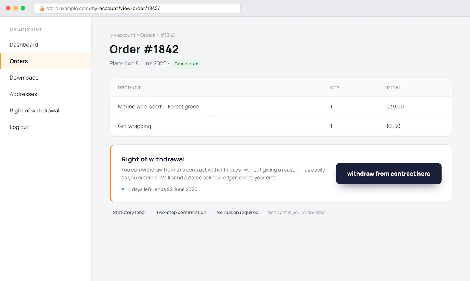 WWU Withdrawal Button screenshot 3