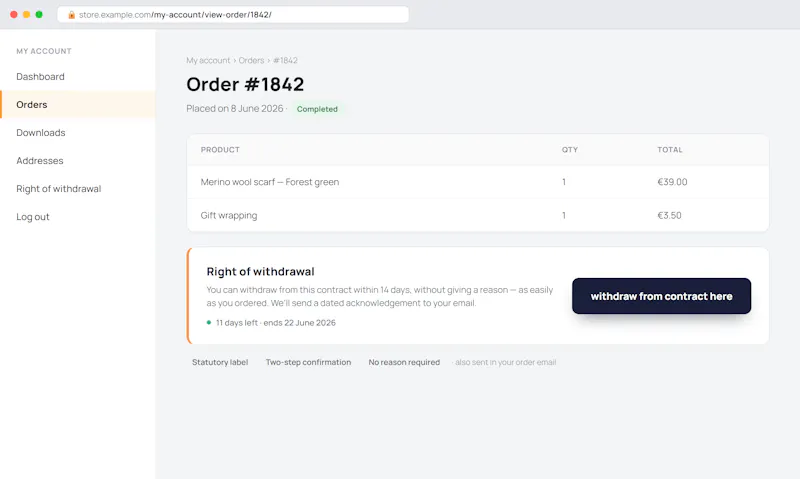 WWU Withdrawal Button screenshot 3