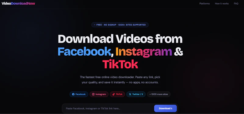 Video Downloader — Facebook, Instagram screenshot 1