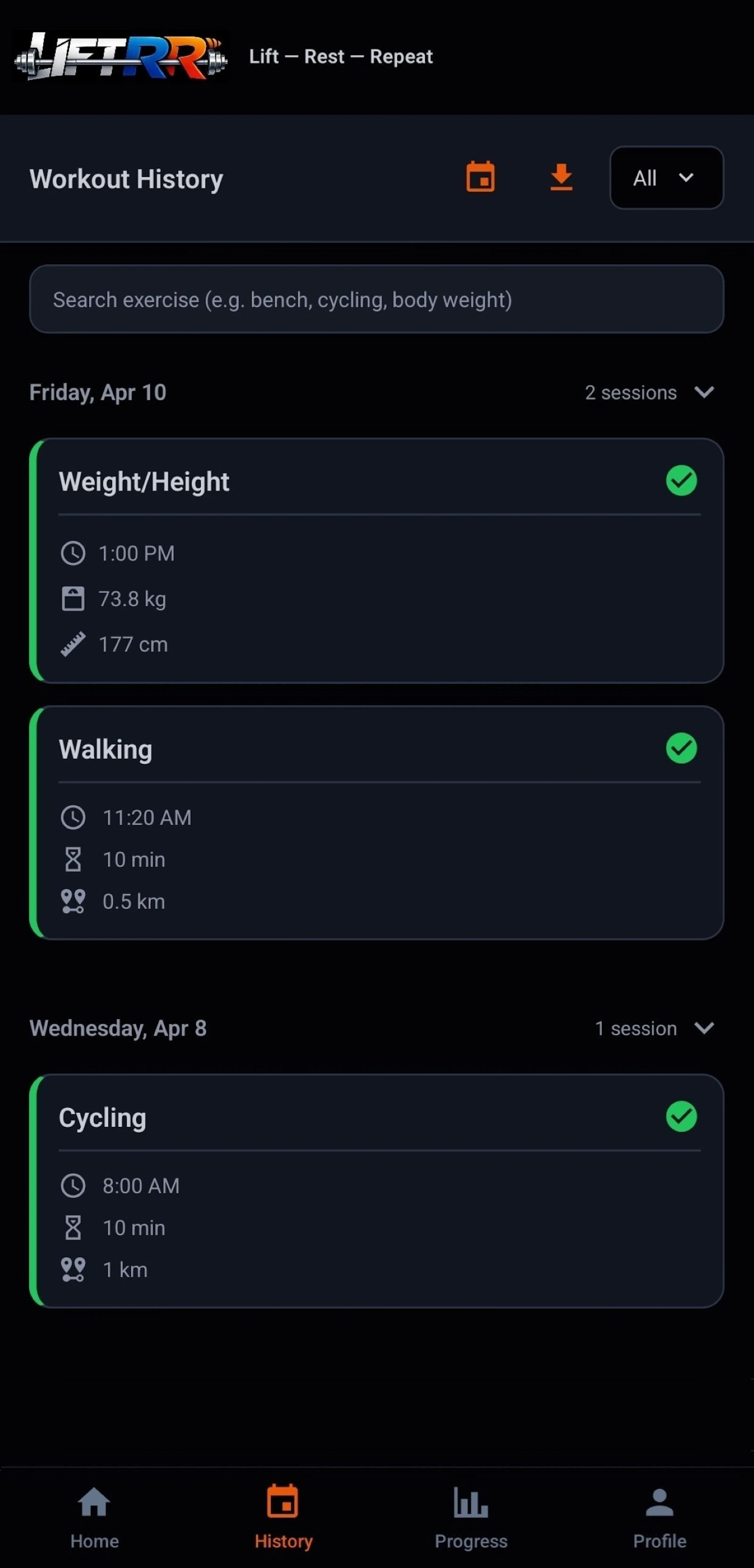 Lift - Rest - Repeat screenshot 5