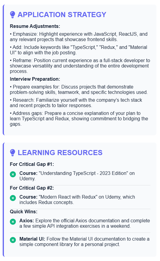 Skillsync प्रो - एआई के साथ अपने लापता कौशल का पता लगाएं - तुरंत मीडिया 5