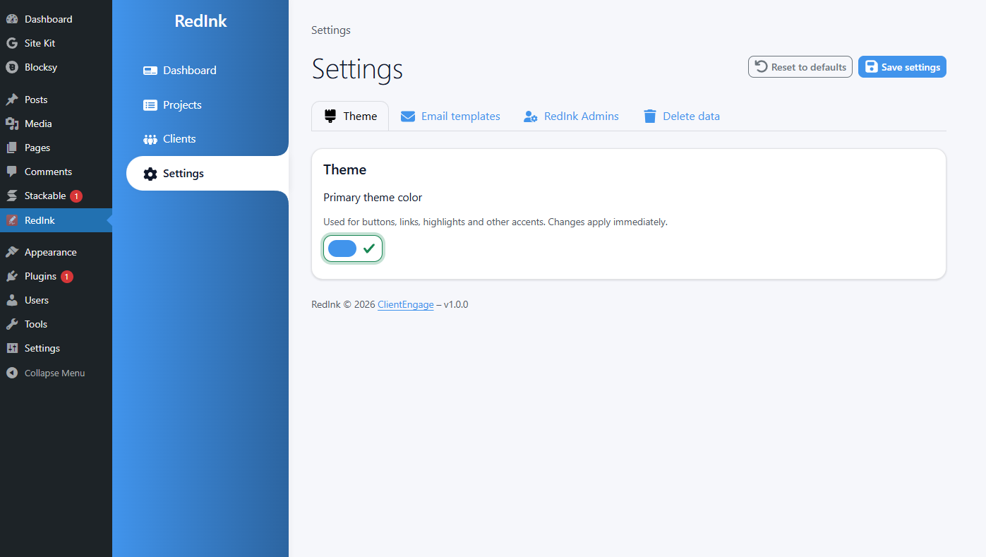 Website feedback tool for WordPress gallery image