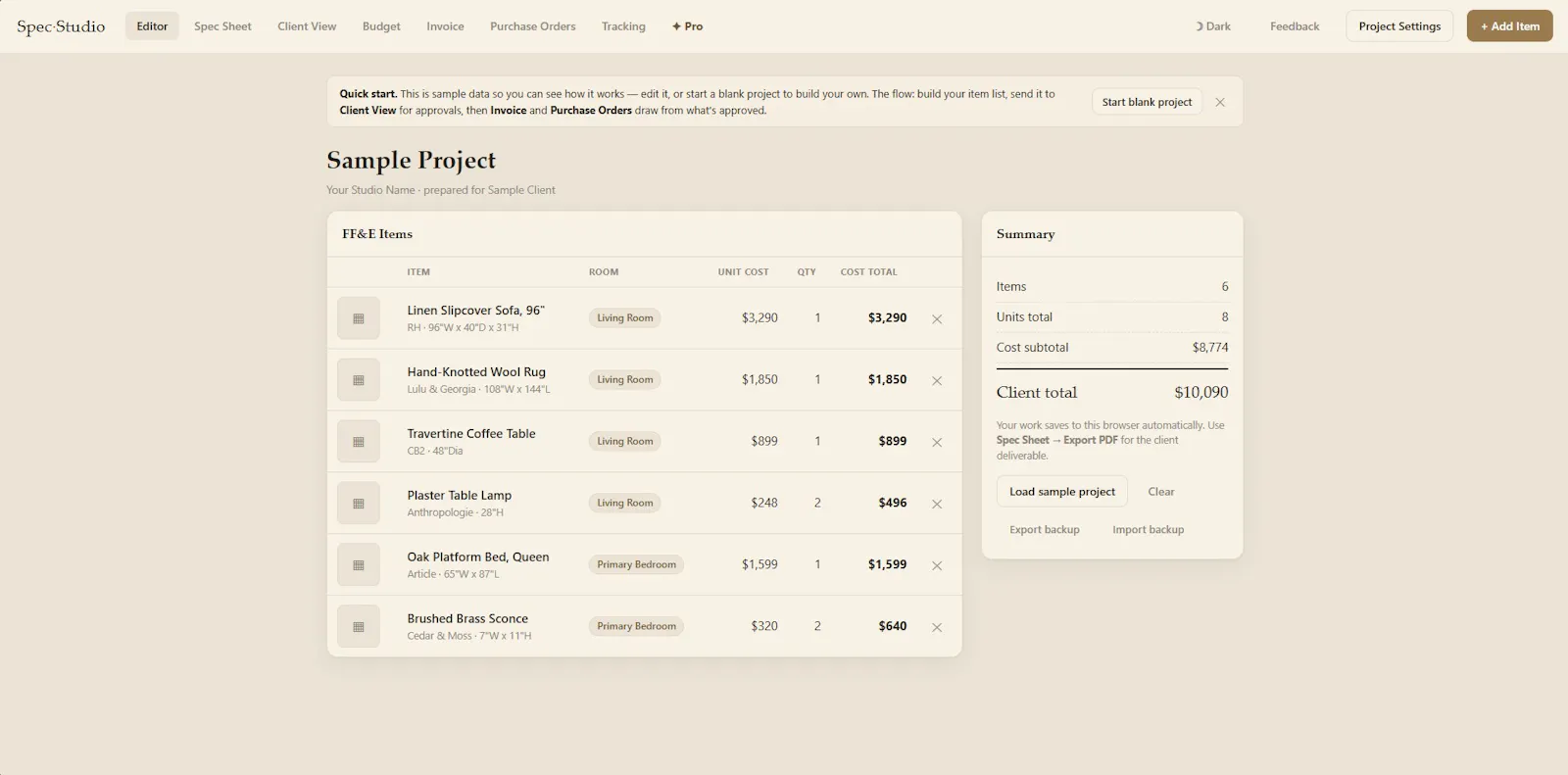 Spec·Studio screenshot 1