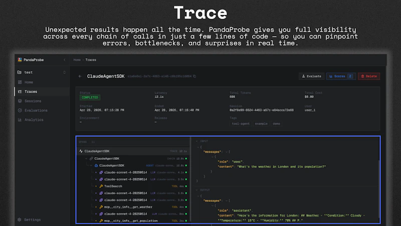 PandaProbe screenshot 3