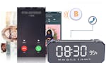 GS707 Wireless LED Bluetooth 4.2 Speaker Soundbar Alarm Clock USB TF AUX FM Radio Receiver image