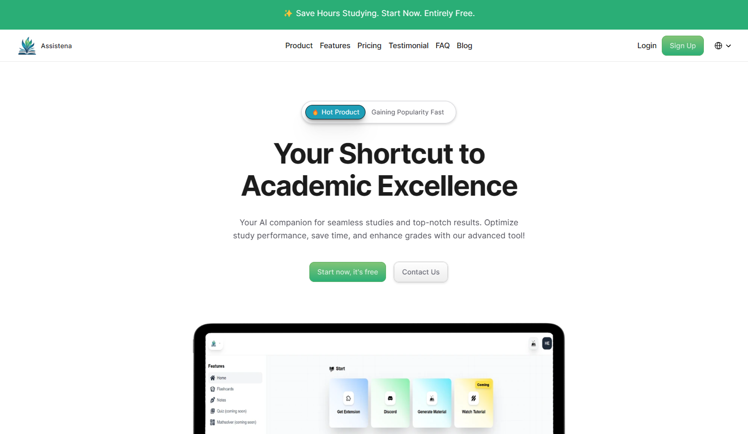 assistena - Your shortcut to academic excellence