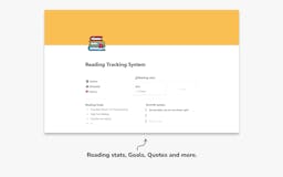 Notion Reading Tracker System media 2