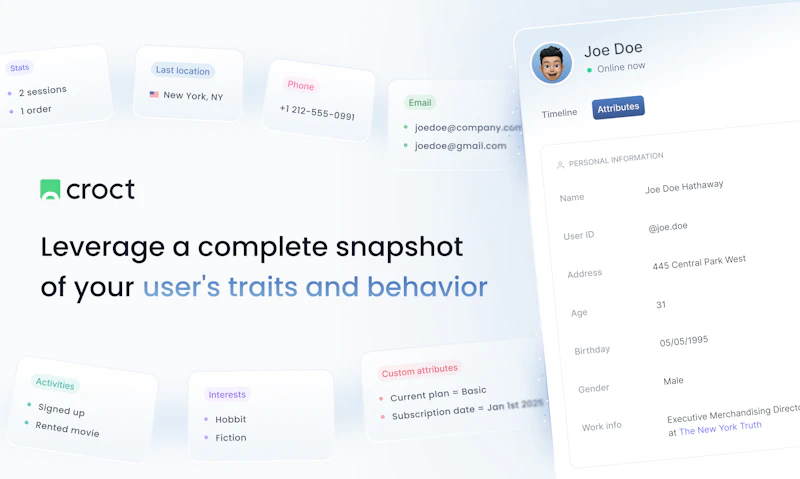 Visitor profiles and timeline by Croct screenshot 4