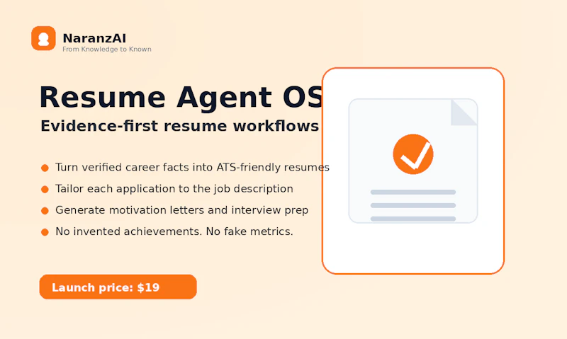 Resume Agent OS screenshot 1