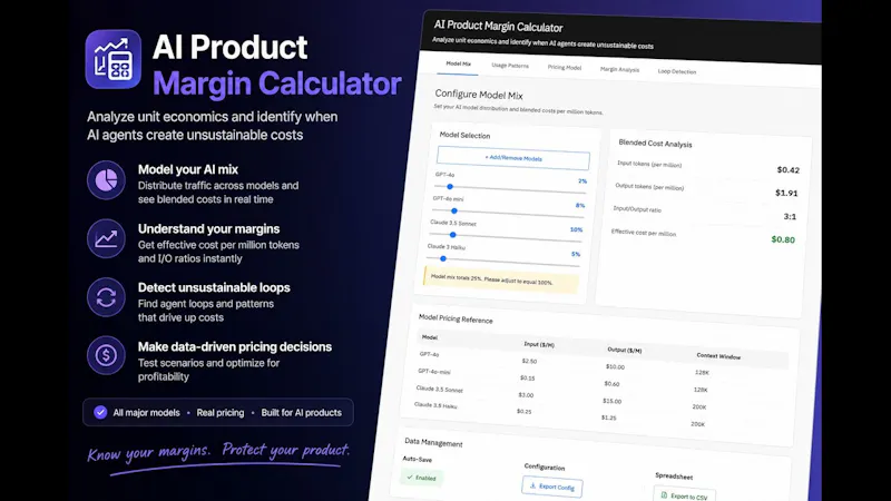 AI Product Margin Calculator screenshot 1 (video preview)
