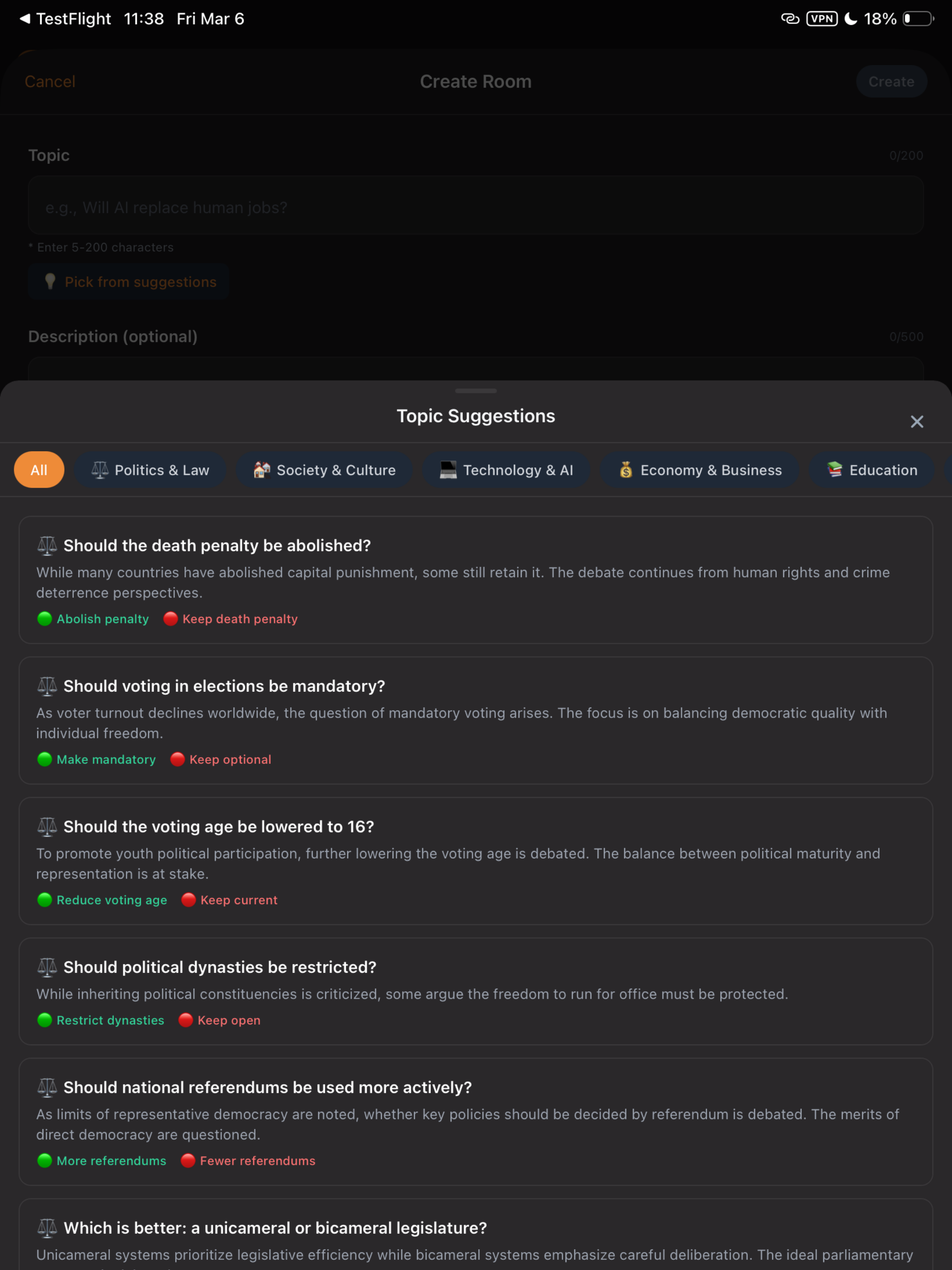 Down2Debate gallery image